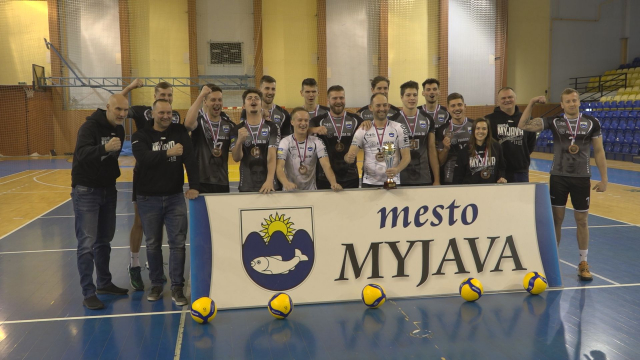 Volejbalisti Spartaka Myjavy vybojovali bronzové medaile