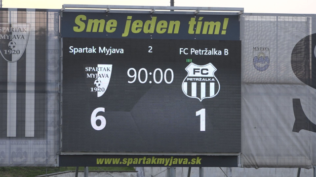 Spartak Myjava - FC Petržalka 1. kolo 3. ligy západ