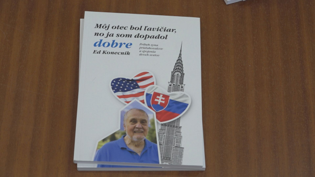 Prezentácia knihy syna prisťahovalcov v USA Ed Konečníka